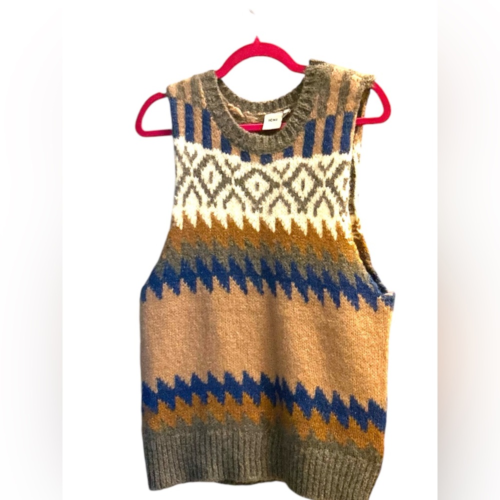 NWOT Ichi Designer Sleeveless Knitted Jumper - Size Small/Medium